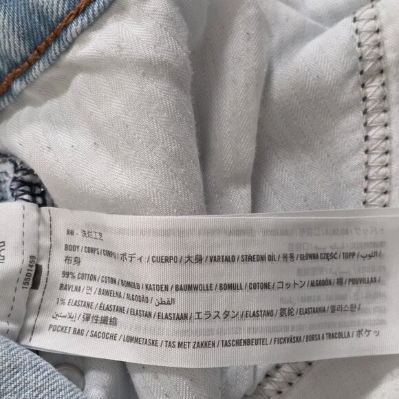 Abercrombie & Fitch Curve Love Jean Women 33 / 16R Light Blue High Rise Cropped - Picture 12 of 16